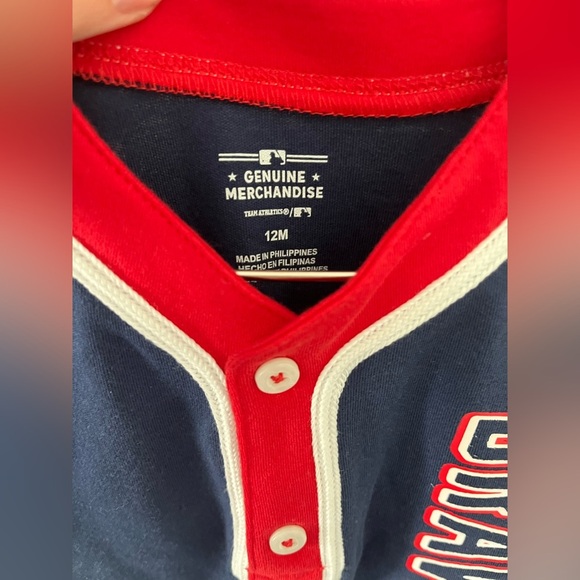 Atlanta Braves Boys Romper Authentic 12 months Baseball - Picture 3 of 6